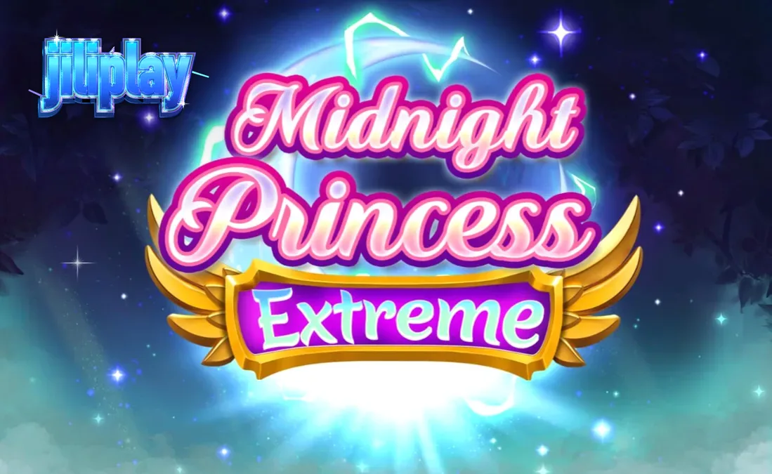 Isang makulay na eksena mula sa Midnight Princess Extreme na nagpapakita ng tatlong mandirigmang prinsesa sa isang cosmic na background.